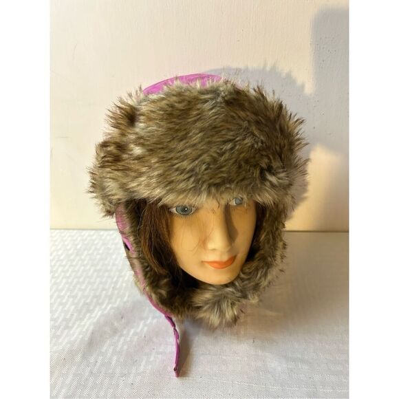 Realtree Hot Shot trapper flapper hat adult s/m purple camo - Picture 2 of 6